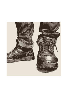 Bourbon Trail Boots Lunch Napkins Pack of 16
