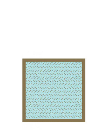 Gilded Geo Hatch Beverage Pink and Blue Napkins Pack of 24