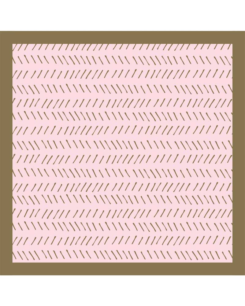 Gilded Geo Hatch Beverage Pink and Blue Napkins Pack of 24