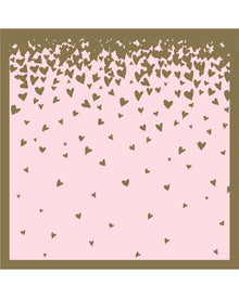 Gilded Geo Hearts Pink and Blue Lunch Napkins Pack of 16