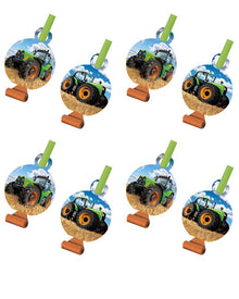 Tractor Time Party Blowers Pack of 8