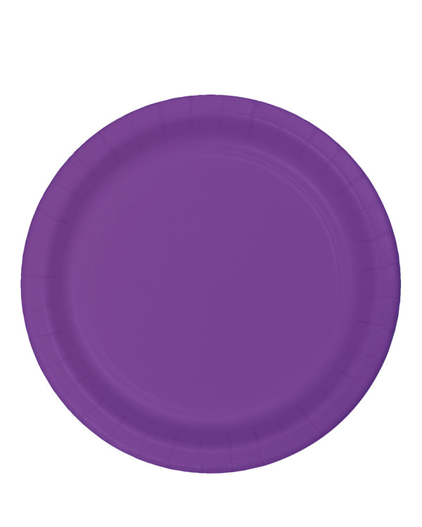 Amethyst Round Paper Plates 22cm Pack of 24