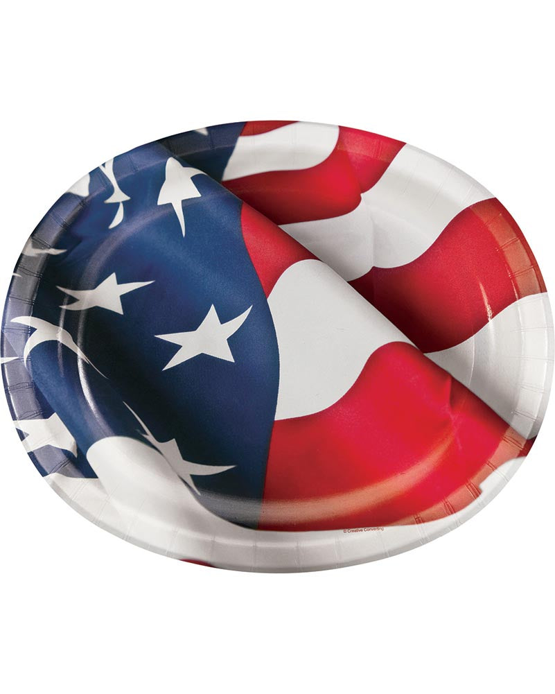 American Symbol 30cm Oval Platter Pack Of 8