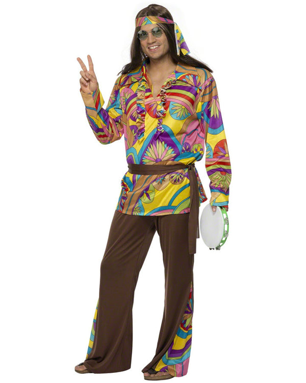 60s Psychedelic Hippie Mens Costume - Main Image
