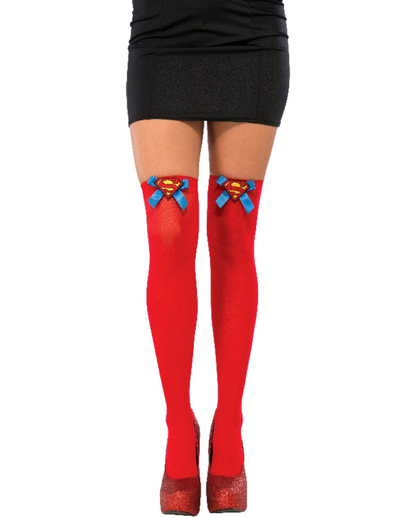 Supergirl Thigh High Stockings