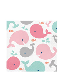 Lil Spout Pink Luncheon Napkins Pack of 16