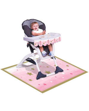 One Little Star Girl High Chair Kit
