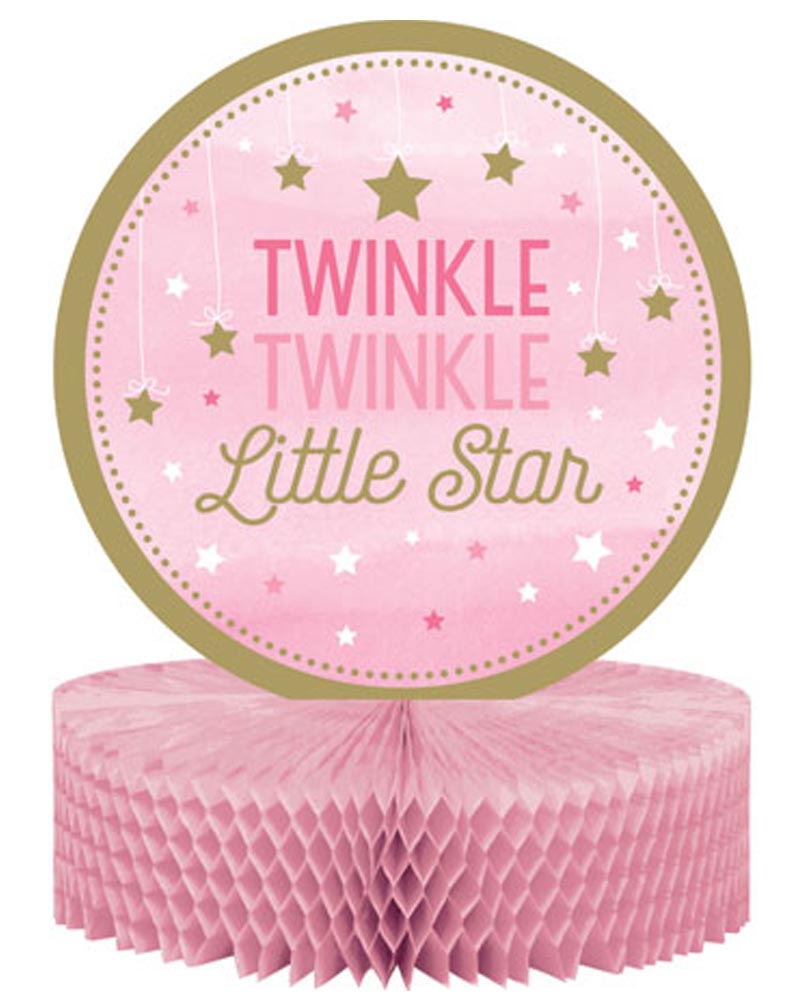 One Little Star Girl Honeycomb Centrepiece