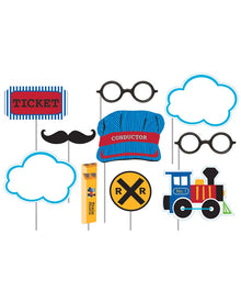 All Aboard Assorted Photo Booth Props Pack of 10