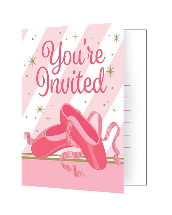 Twinkle Toes Party Invitations Pack of 8