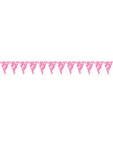 Candy Pink Fractal Flag Banner 2.75m