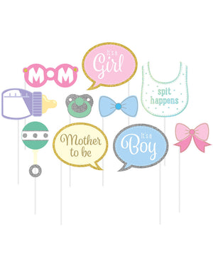 Baby Shower Photo Props Pack of 10