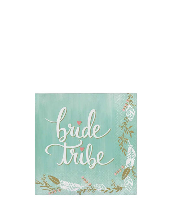 Mint to Be Bride to Be Beverage Napkins Pack of 16