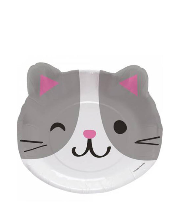Purrfect Party 20cm Plates Pack of 8