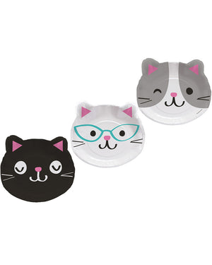 Purrfect Party 20cm Plates Pack of 8