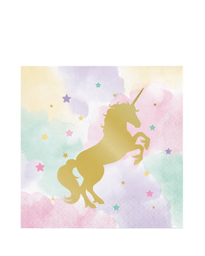 Unicorn Sparkle Lunch Napkins Pack of 16