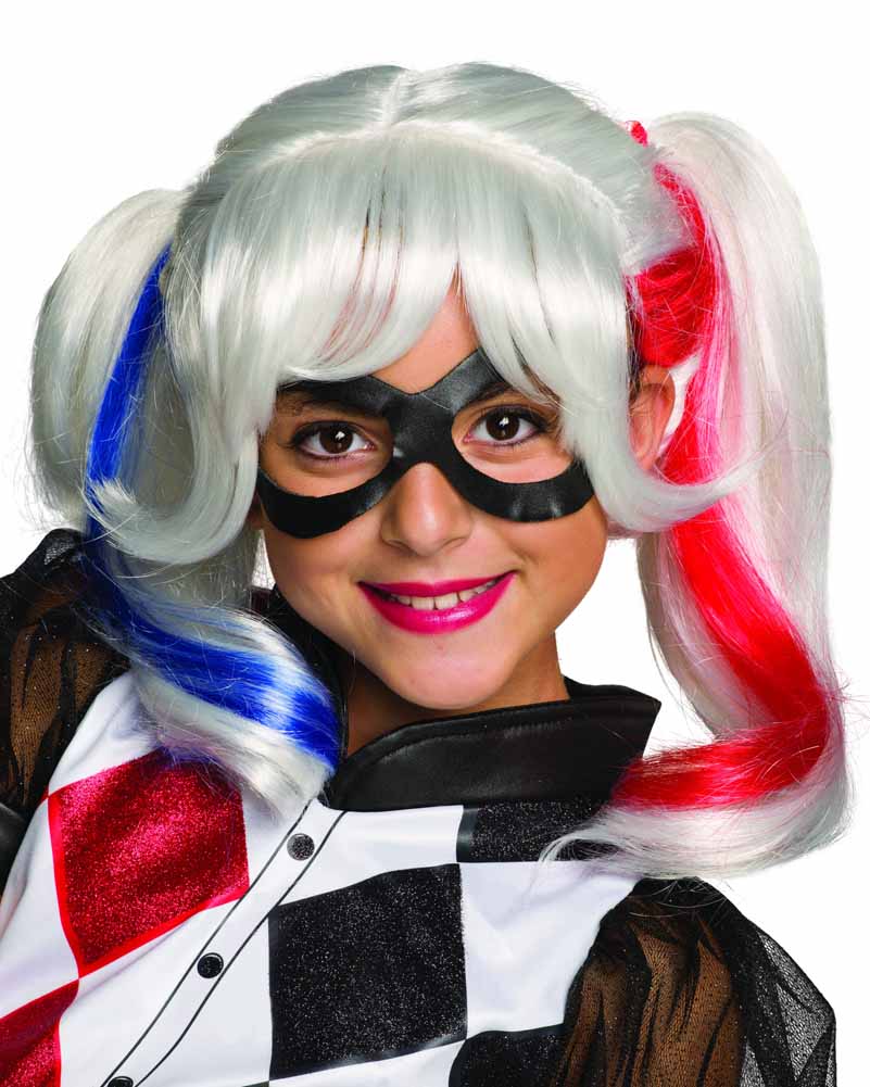 DC Super Hero Girls Harley Quinn Kids Wig