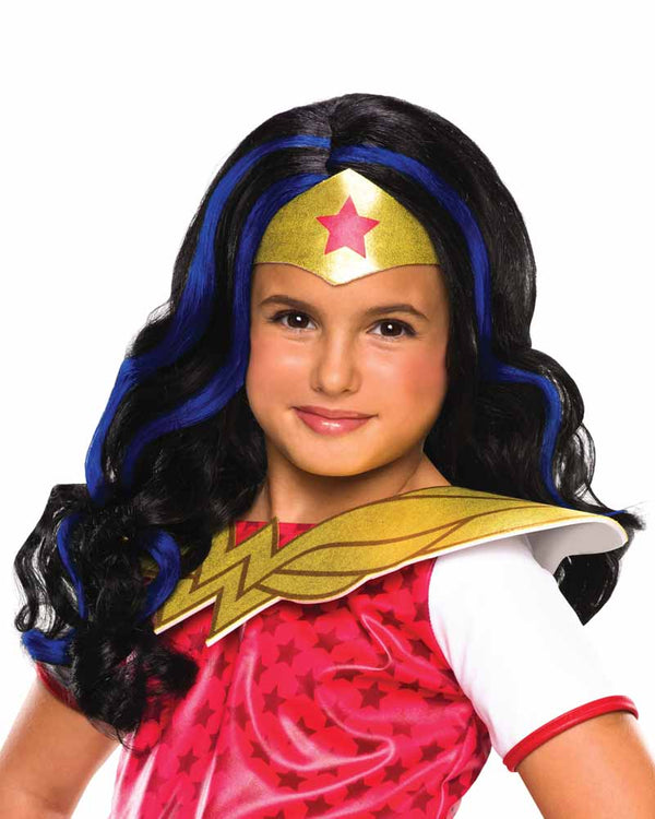 DC Super Hero Wonder Woman Girls Wig