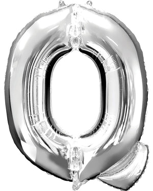 Silver 40cm Letter Q Balloon