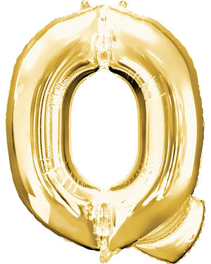 Gold 40cm Letter Q Balloon