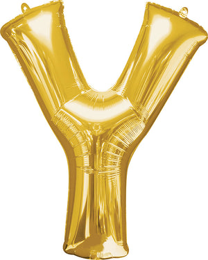 Gold 40cm Letter Y Balloon