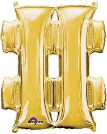 Gold 40cm # Symbol Balloon