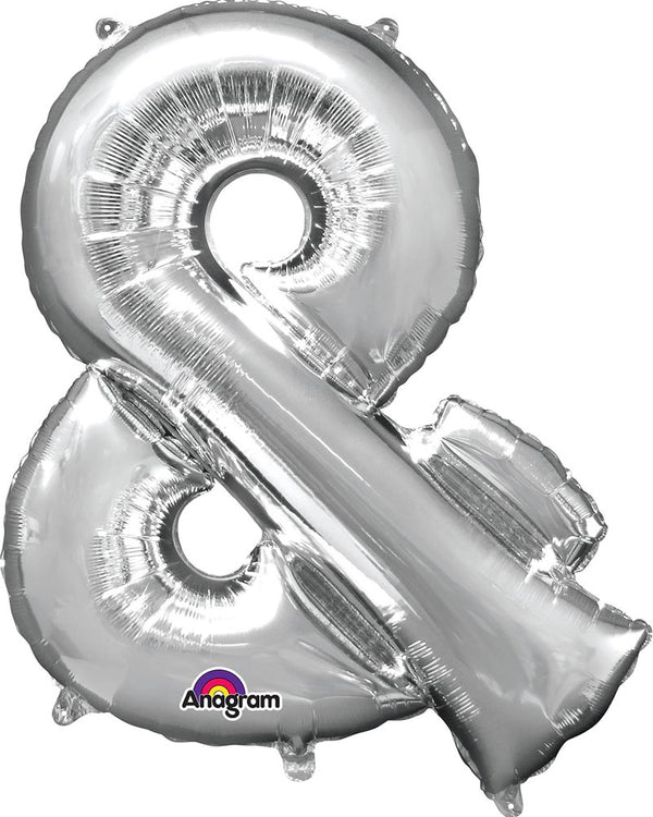 Silver 40cm & Symbol Balloon
