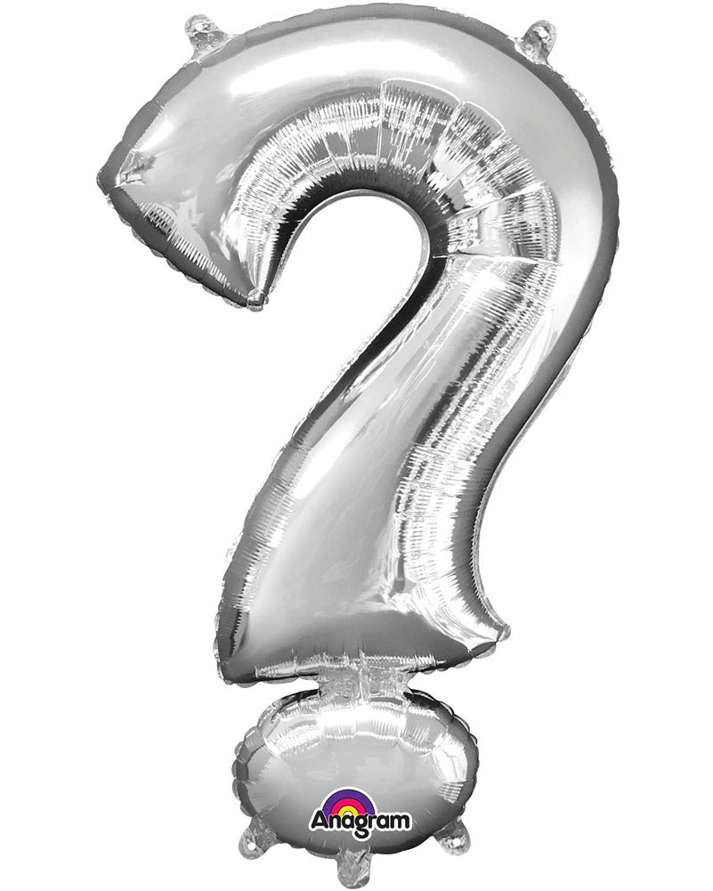 Silver 40cm ? Symbol Balloon