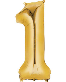 Gold 40cm Number 1 Balloon