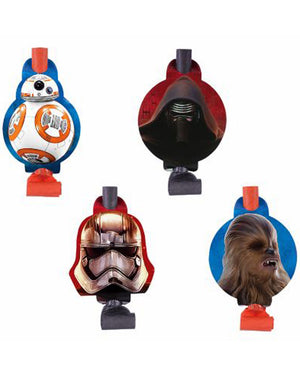 Star Wars Episode 7 Character Party Blowers Pack of 8