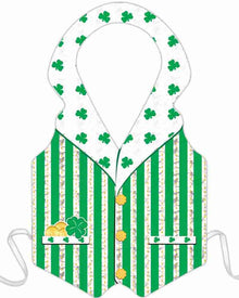 St Patricks Day Striped Plastic Vest