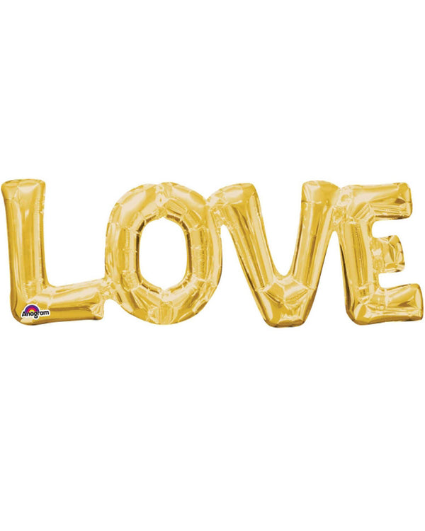Love Gold Foil Balloon