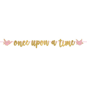 Disney Princess Once Upon A Time Glittered Banner 3.6m