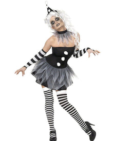 Sinister Pierrot Womens Halloween Costume