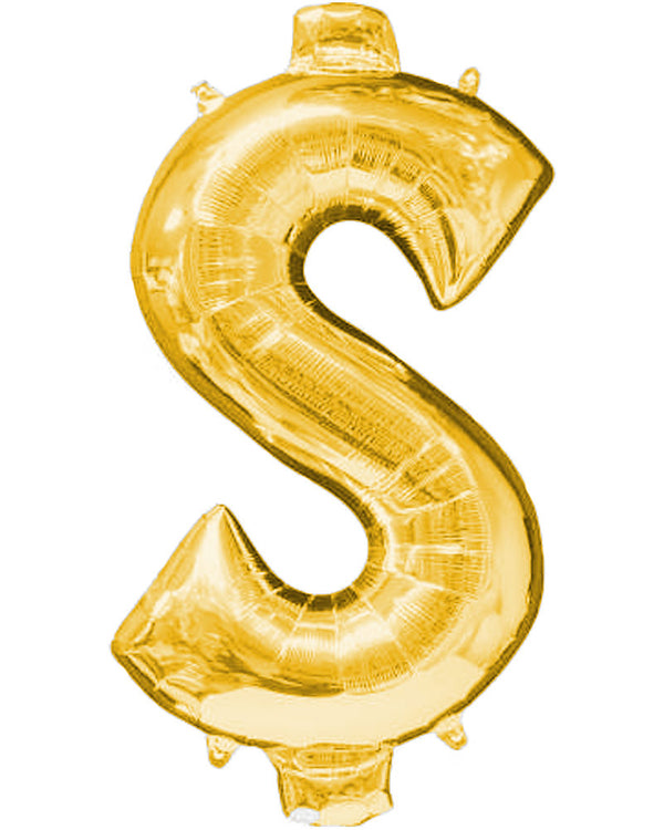 Gold 40cm $ Symbol Balloon