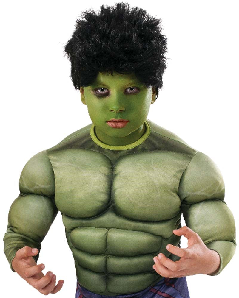 Avengers Age of Ultron Hulk Black Kids Wig