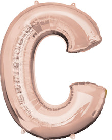Rose Gold 83cm Letter C Super Shape Balloon