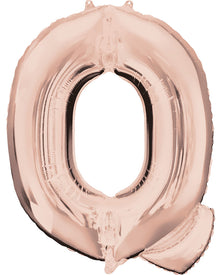 Rose Gold 83cm Letter Q Super Shape Balloon