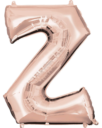 Rose Gold 83cm Letter Z Super Shape Balloon