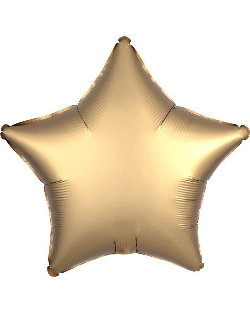Gold Satin 45cm Star Balloon