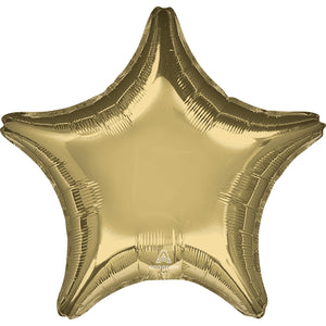 45cm Standard Star XL White Gold Balloon