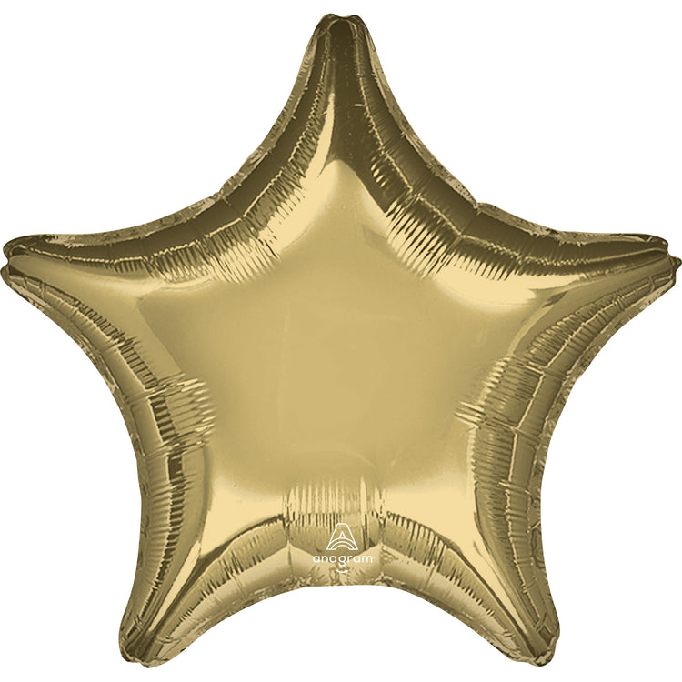 45cm Standard Star XL White Gold Balloon