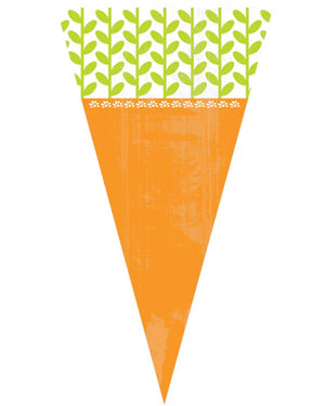 Carrot Shaped Treat Bags Pack of 15