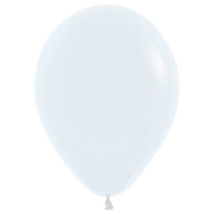 Sempertex 30cm Fashion White Latex Balloons 005 100PK Pack of 100