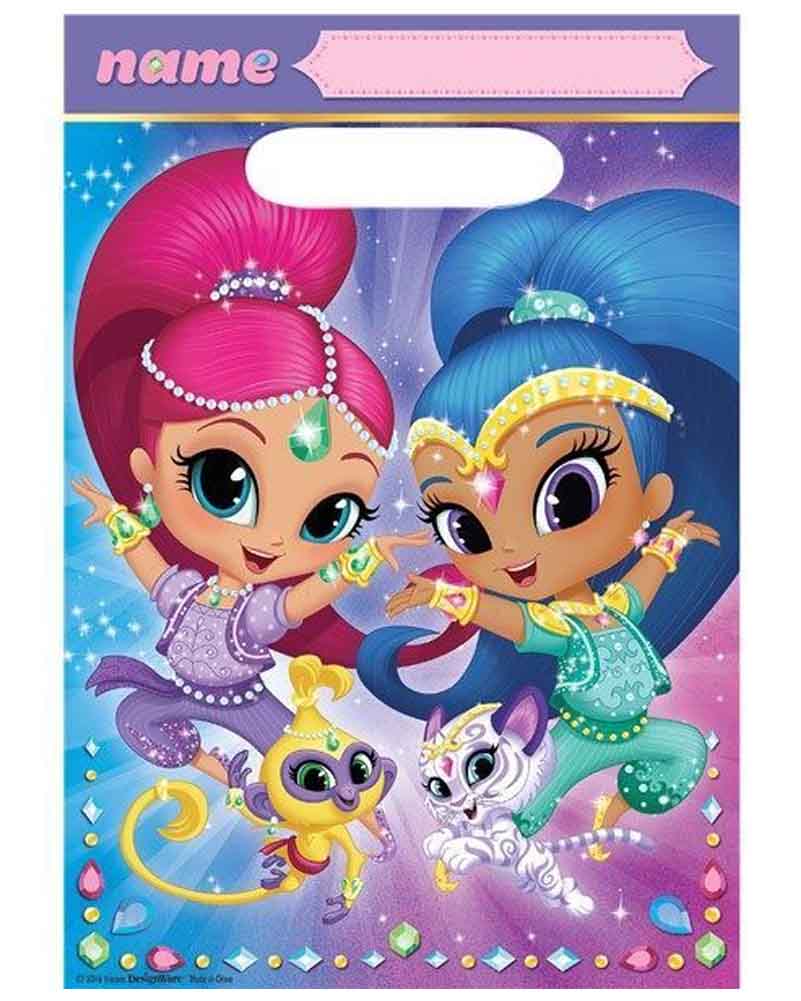Shimmer and Shine Folded Lootbag Pack of 8
