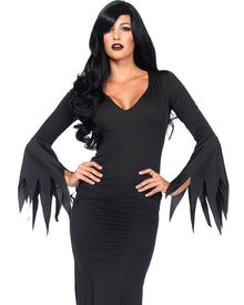 Floor Length Gothic Dress Womens Halloween Costume