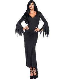 Floor Length Gothic Dress Womens Halloween Costume