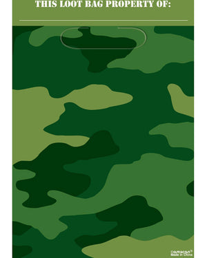 Camouflage Lolly Bags Pack of 8