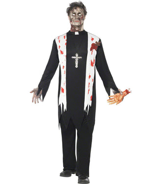 Zombie Priest Mens Costume