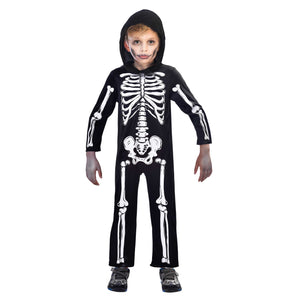 Skeleton Jumpsuit Kids Costume 3-4 Years